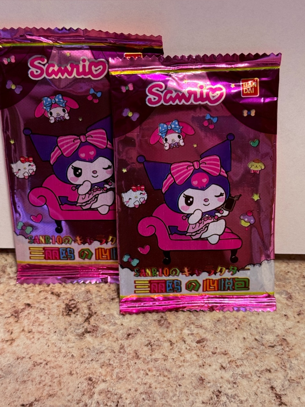 2 Blind packs Bandai Sanrio Hello Kitty and Friends Collectible Trading Cards